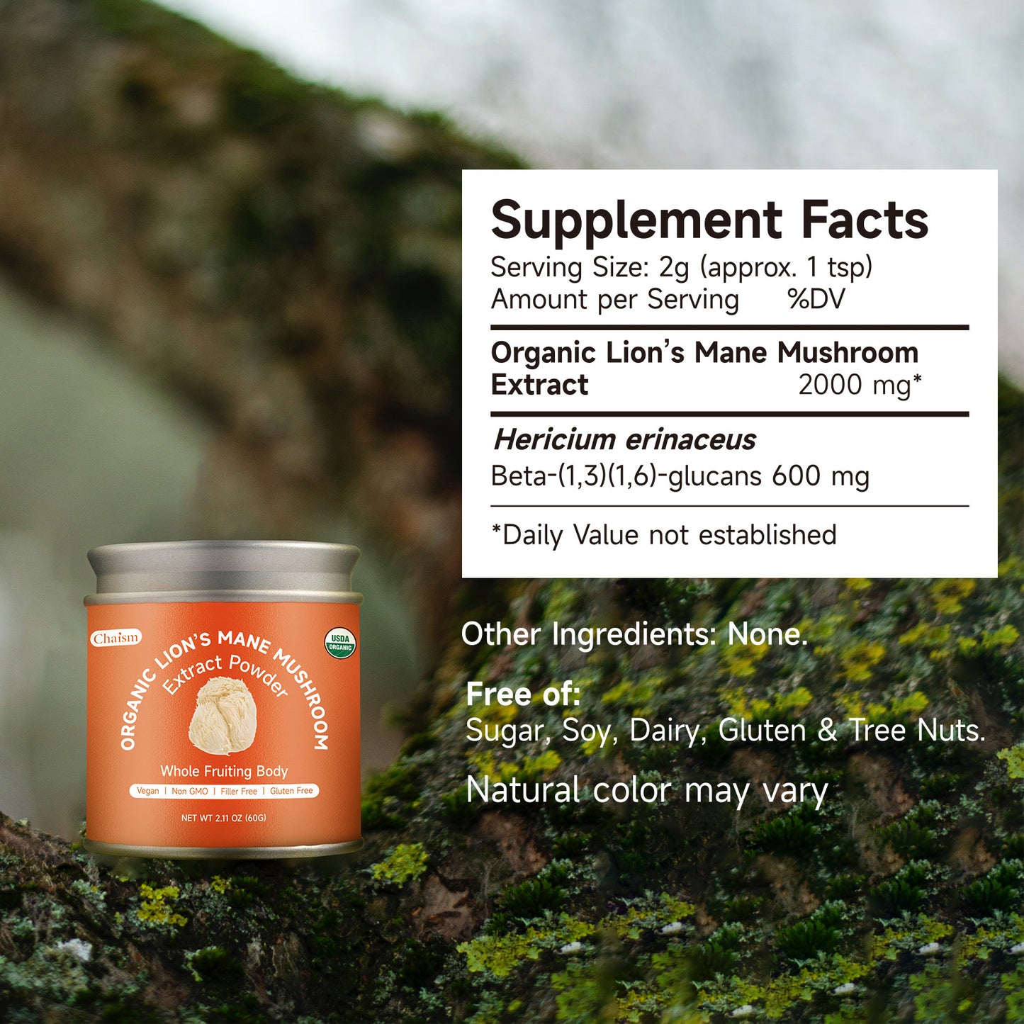 Chaism Organic Lion's Mane Powder