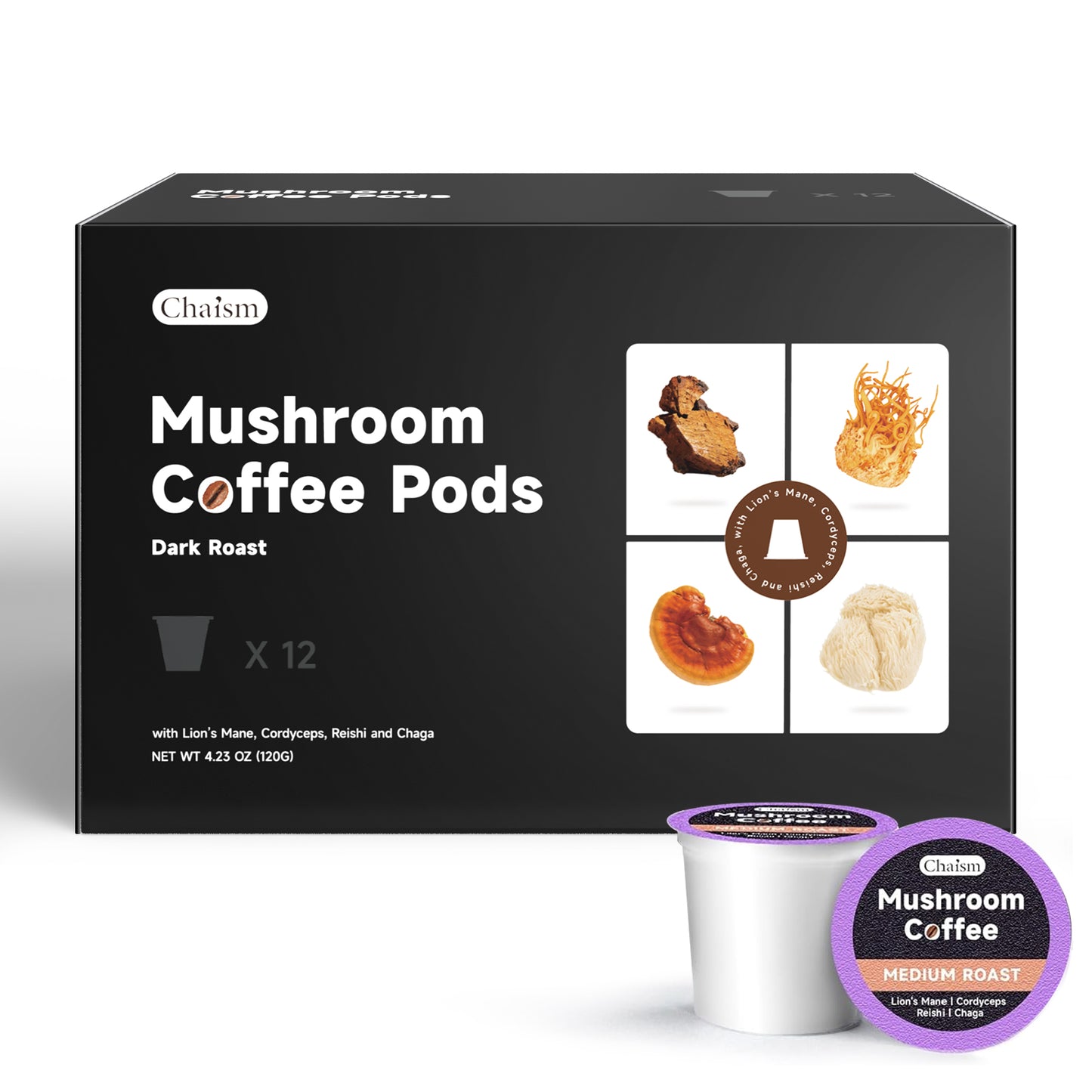 Chaism Mushroom Coffee Pods