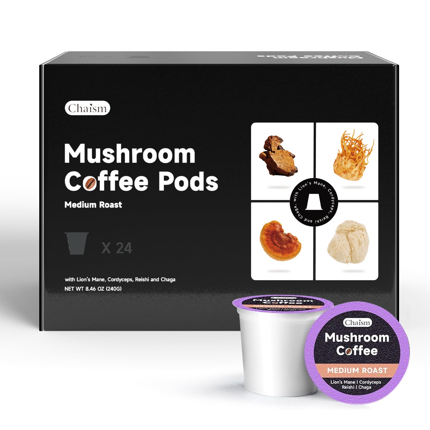 Chaism Mushroom Coffee Pods