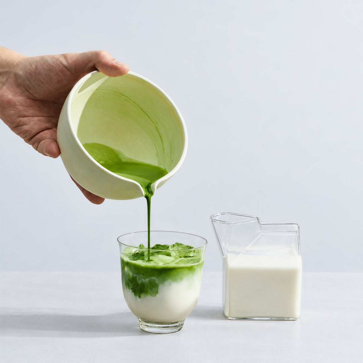 The iced oat milk matcha latte, done properly