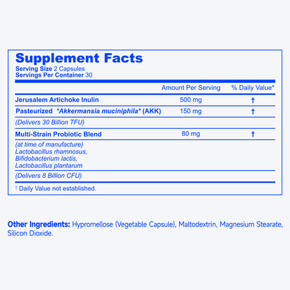 ZENOID Pasteurized Akkermansia Muciniphila w/Prebiotic & Probiotics Blends