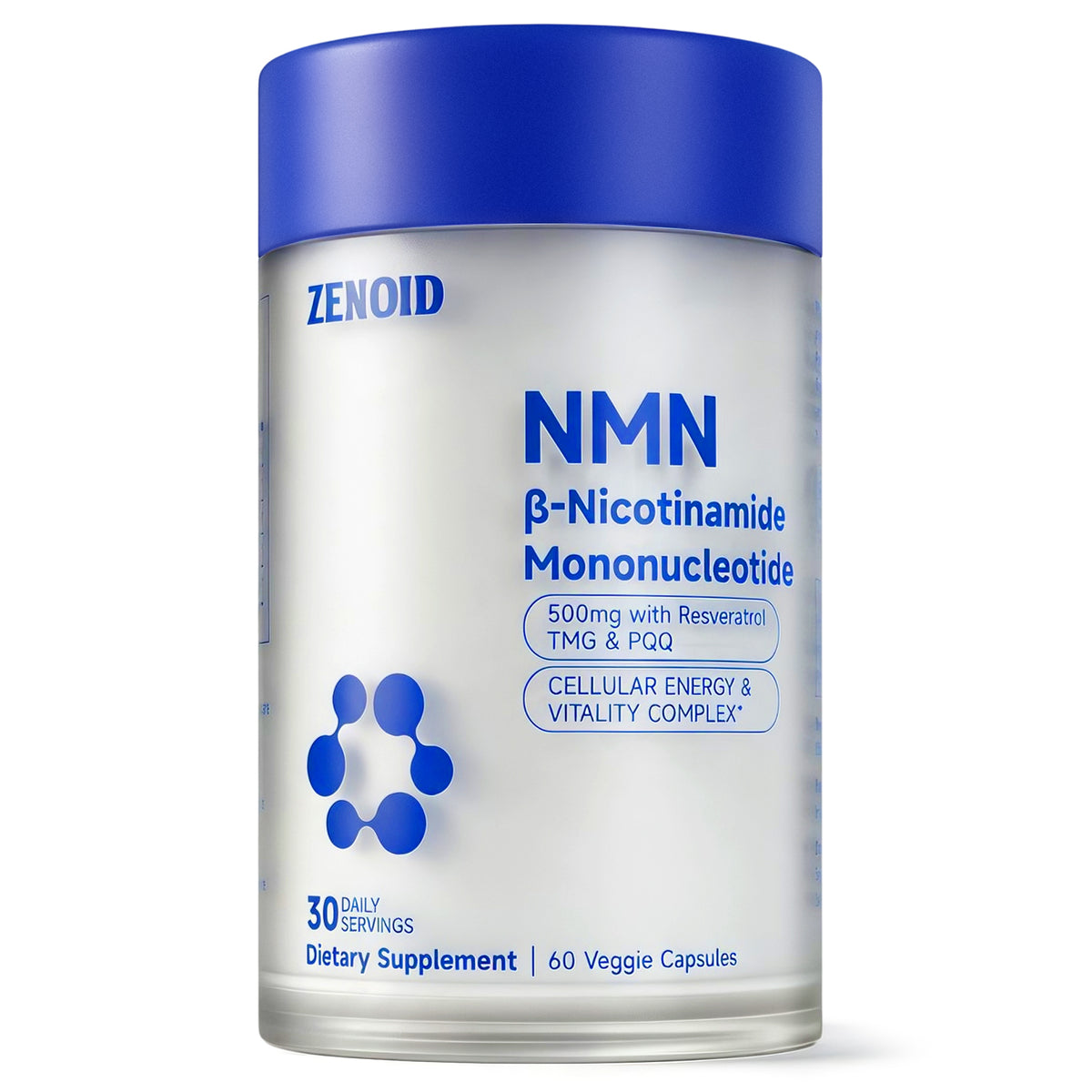 ZENOID NMN Capsules 500mg Supplement with Resveratrol TMG PQQ