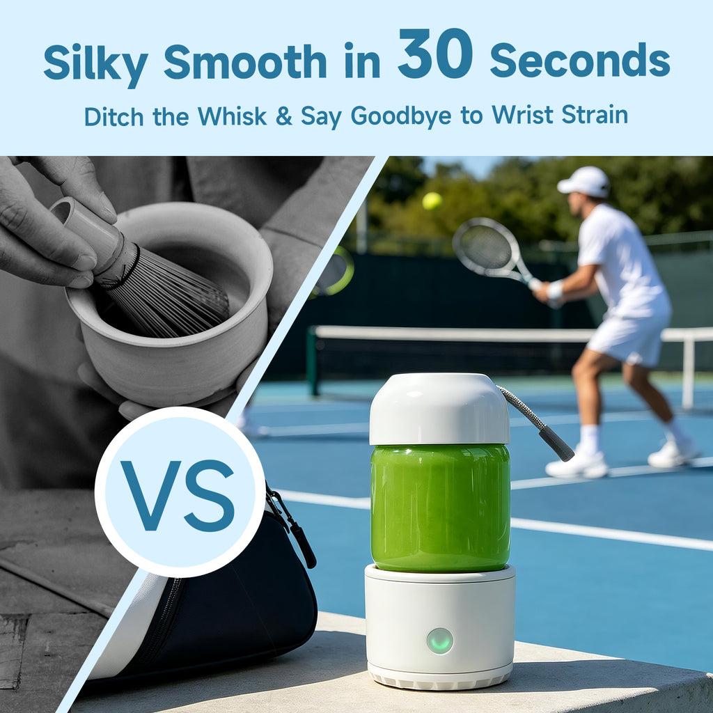Chaism Electric Shaker Bottle for Matcha, Smoothie, Protein