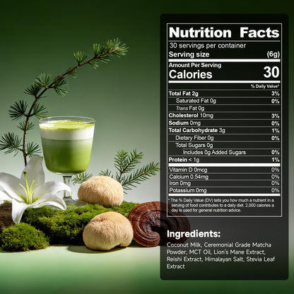Chaism Mushroom Matcha Latte Powder